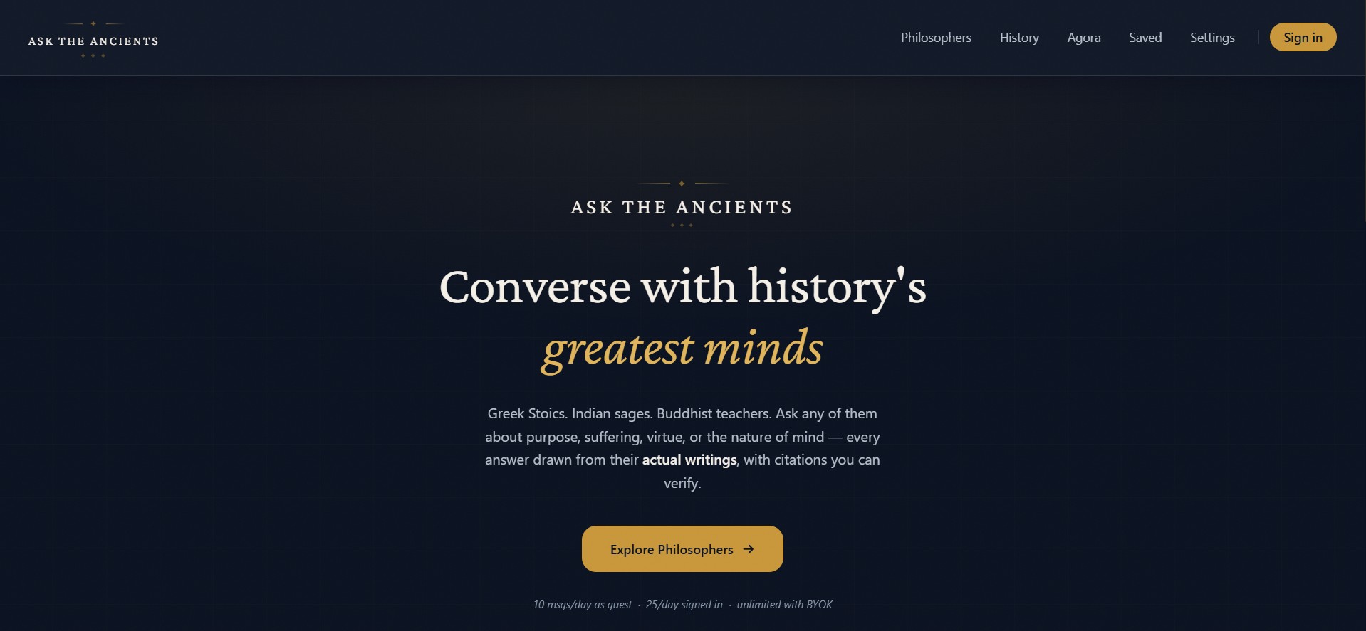 Ask the Ancients preview